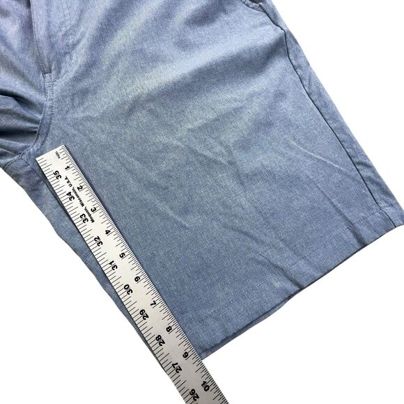 Travis Mathew Golf Shorts Mens 35 Blue Stretch 9” Inseam Casual Comfort - Picture 9 of 10